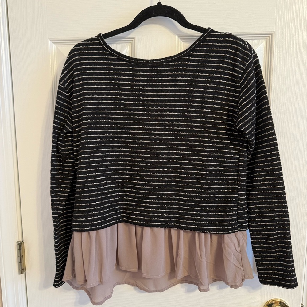 Ya Los Angeles Black & Gray Top